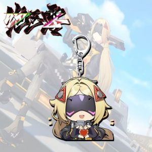 Bring a playful touch of New Eridu pop culture and tactical street aesthetics straight into your daily carry with the Trigger Chibi Expression Keychain Series. Moving past standard high-intensity combat animations, this custom fan-art collection captures the visor-wearing agent pulling a variety of comically cute faces: • Four Delightful Expression Variations: Collect your favorite moods or the entire character set: o Confused Question Mark (Design 1): Features Trigger looking off-center with a bright yellow question mark floating over her blonde hair, detailed with her signature dark visor and high-collar tactical vest. o Sleepy Drool Emote (Design 2): A comically relaxed look showing a tiny bubble pop near her mouth as she dozes off under her heavy headwear pieces. o Fluffy Neko Ears (Design 3): An absolutely precious design transforming her silhouette with matching tan-and-pink cat ears while she holds onto her gear loops. o Heart Hands Love (Design 4): A sweet portrait capturing Trigger smiling warmly while forming a bright red heart shape with her gloved hands. • Premium Double-Sided Lamination: Printed using rich, high-saturation inks permanently sealed between layers of optical-grade clear acrylic sheets. This professional sandwich crafting method ensures her light blonde hair, red triangular hair ornaments, and visor lines stay entirely waterproof and scratch-proof against keys. • Laser Die-Cut Smooth Borders: Every single pendant is precision-milled with a clear outer boundary outline. The completely smooth finish ensures it stays snag-free, keeping it safe against smartphone screen covers, tablet sleeves, or delicate clothing fabrics.