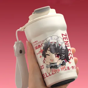 Zenless Zone Zero Ellen Joe Chibi Shark Girl Stainless Steel Insulated Tumbler Cup ZZZ