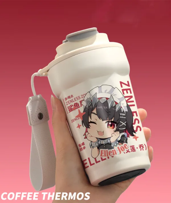 Zenless Zone Zero Ellen Joe Chibi Shark Girl Stainless Steel Insulated Tumbler Cup ZZZ — image 2
