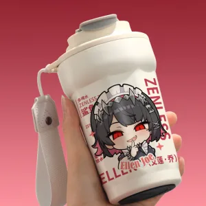 Zenless Zone Zero Ellen Joe Chibi Shark Girl Stainless Steel Insulated Tumbler Cup ZZZ