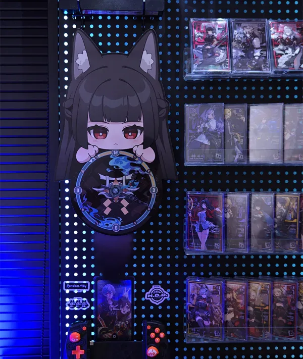 **Zenless Zone Zero anime wall hanging tapestry featuring a cute character design, decorative fabric banner for bedroom, gaming room, dorm, anime room decor and HoYoverse game fans.**