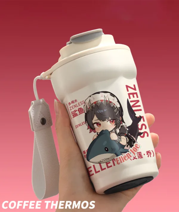 Zenless Zone Zero Ellen Joe Chibi Shark Girl Stainless Steel Insulated Tumbler Cup ZZZ — image 5