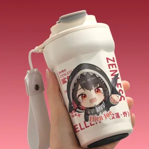 Zenless Zone Zero Ellen Joe Chibi Shark Girl Stainless Steel Insulated Tumbler Cup ZZZ