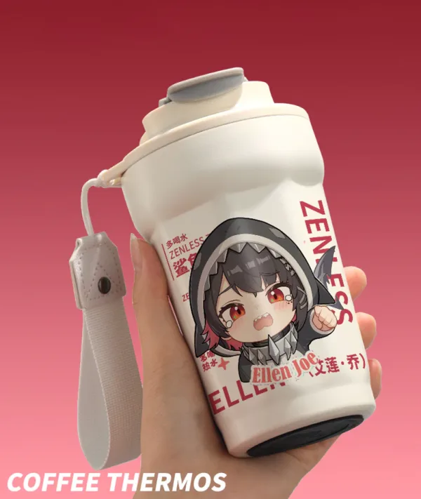 Zenless Zone Zero Ellen Joe Chibi Shark Girl Stainless Steel Insulated Tumbler Cup ZZZ — image 7