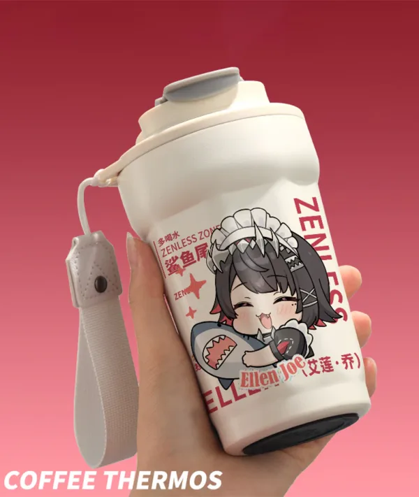 Zenless Zone Zero Ellen Joe Chibi Shark Girl Stainless Steel Insulated Tumbler Cup ZZZ — image 6