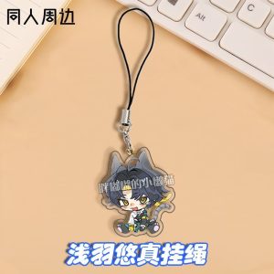 ZZZ Harumasa Asaba Premium Chibi Phone Strap | Hot Zenless Zone Zero Section 6 Agent Acrylic Charm