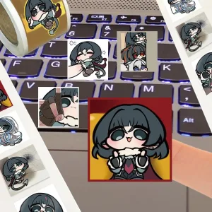 ZZZ Jane Doe Chibi Sticker Roll Premium Zenless Zone Zero 500-Piece Meme Decals