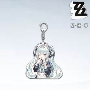 ZZZ High-Aesthetic Student Acrylic Keychain Collection | Premium Zenless Zone Zero School Uniform Series