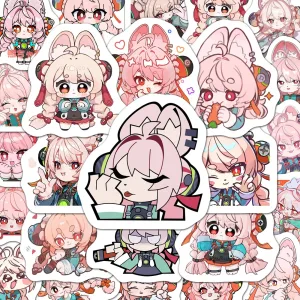 ZZZ Chibi Bunny Mascot Sticker Pack | Premium Zenless Zone Zero Vinyl Decal Collection