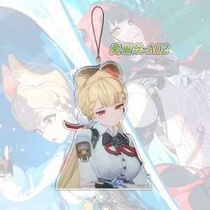 ZZZ Alice Emote Acrylic Phone Charm Collection | Premium Zenless Zone Zero Cute Doujin Mascot Strap