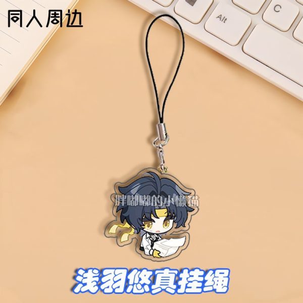 ZZZ Harumasa Asaba Premium Chibi Phone Strap | Hot Zenless Zone Zero Section 6 Agent Acrylic Charm — image 2