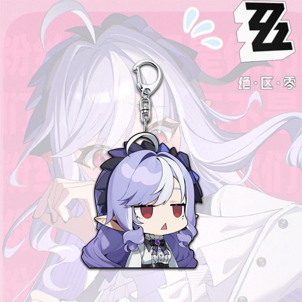 ZZZ Vivian Cute Chibi Acrylic Keychain Collection | Premium Zenless Zone Zero Faction Agent Mascot Charm — image 6