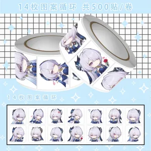ZZZ Velina Premium Chibi Roll Stickers | Cute Zenless Zone Zero Custom Character Emoji Decals