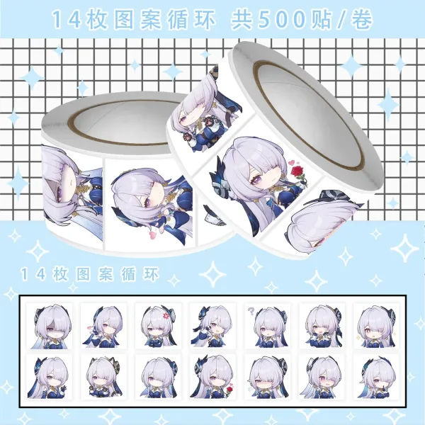 ZZZ Velina Premium Chibi Roll Stickers | Cute Zenless Zone Zero Custom Character Emoji Decals — image 4