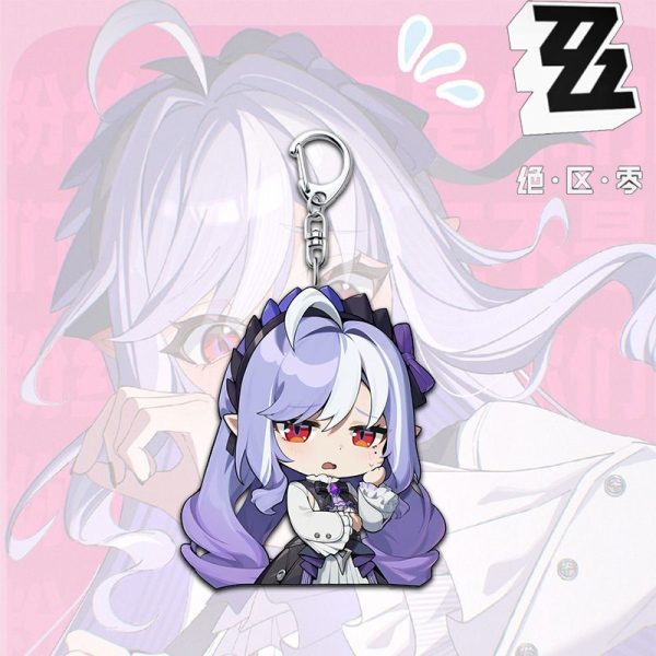 ZZZ Vivian Cute Chibi Acrylic Keychain Collection | Premium Zenless Zone Zero Faction Agent Mascot Charm — image 2