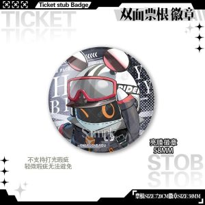 ZZZ Ticket Stub Series Glossy Badge | Premium Zenless Zone Zero 58mm Can Badge Collection