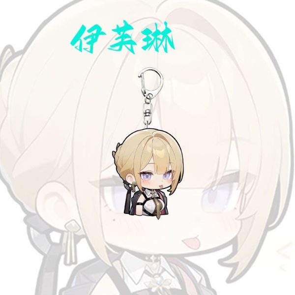 ZZZ Evelynn Cute Chibi Acrylic Keychain Pack | Premium Zenless Zone Zero Emoji Expression Charm — image 6