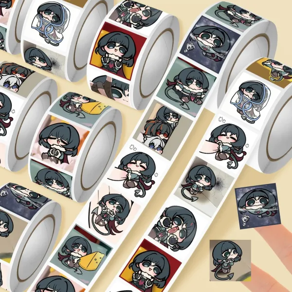 Zenless Zone Zero anime sticker set featuring colorful character artwork, high-quality waterproof decorative decals for laptops, phones, tablets, notebooks, water bottles, luggage and HoYoverse game fans.