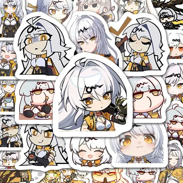 Zenless Zone Zero anime sticker set featuring colorful character artwork, high-quality waterproof decorative decals for laptops, phones, tablets, notebooks, water bottles, luggage and HoYoverse game fans.