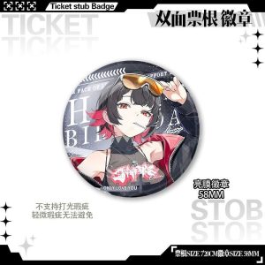 ZZZ Ticket Stub Series Glossy Badge | Premium Zenless Zone Zero 58mm Can Badge Collection