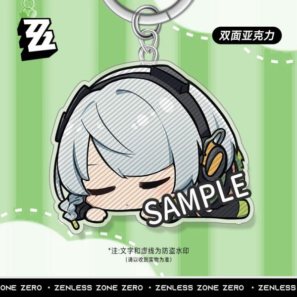 ZZZ Sleeping Papa Acrylic Keychain Collection | Premium Zenless Zone Zero Sleeping Series — image 2