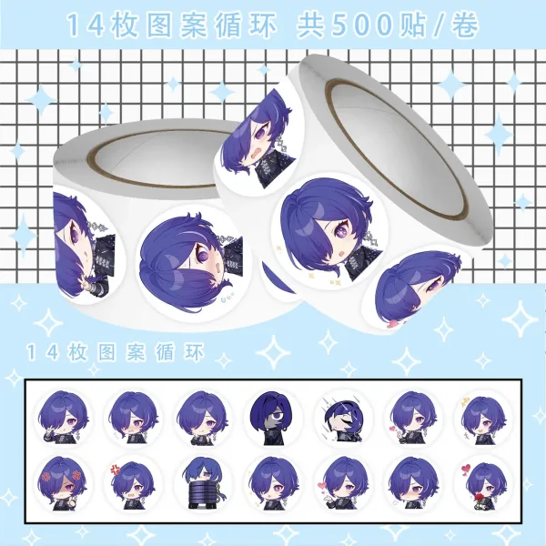 Zenless Zone Zero anime sticker set featuring colorful character artwork, high-quality waterproof decorative decals for laptops, phones, tablets, notebooks, water bottles, luggage and HoYoverse game fans.