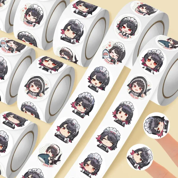 Zenless Zone Zero anime sticker set featuring colorful character artwork, high-quality waterproof decorative decals for laptops, phones, tablets, notebooks, water bottles, luggage and HoYoverse game fans.