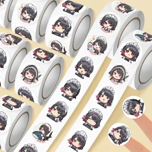 ZZZ Ellen Joe Chibi Sticker Roll | Premium Zenless Zone Zero 500-Piece Shark Maid Decals