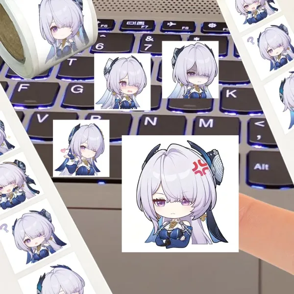 ZZZ Velina Premium Chibi Roll Stickers | Cute Zenless Zone Zero Custom Character Emoji Decals — image 2