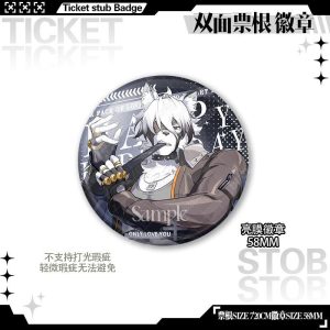 ZZZ Ticket Stub Series Glossy Badge | Premium Zenless Zone Zero 58mm Can Badge Collection