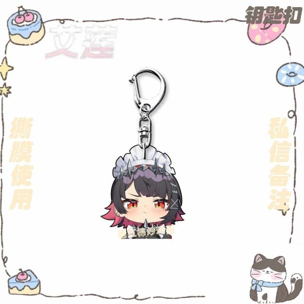 ZZZ Ellen Joe Cute Chibi Acrylic Keychain Collection | Premium Zenless Zone Zero Shark Maid Mascot Charm — image 6