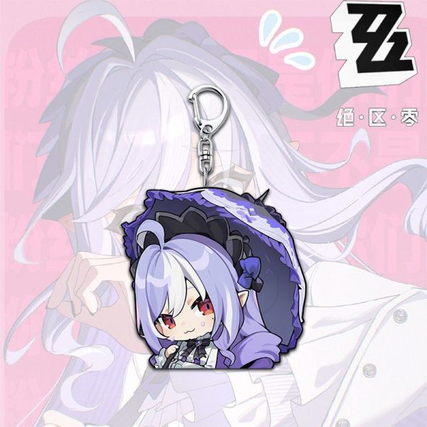 ZZZ Vivian Cute Chibi Acrylic Keychain Collection | Premium Zenless Zone Zero Faction Agent Mascot Charm — image 5