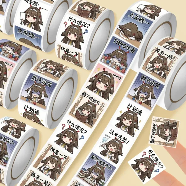 ZZZ Ye Shunguang TRPG Meme Roll Stickers | Premium Zenless Zone Zero Anime Chibi Decals — image 4
