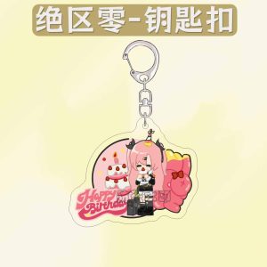 ZZZ Chibi Birthday Party Acrylic Keychain | Premium Zenless Zone Zero Mascot Collection