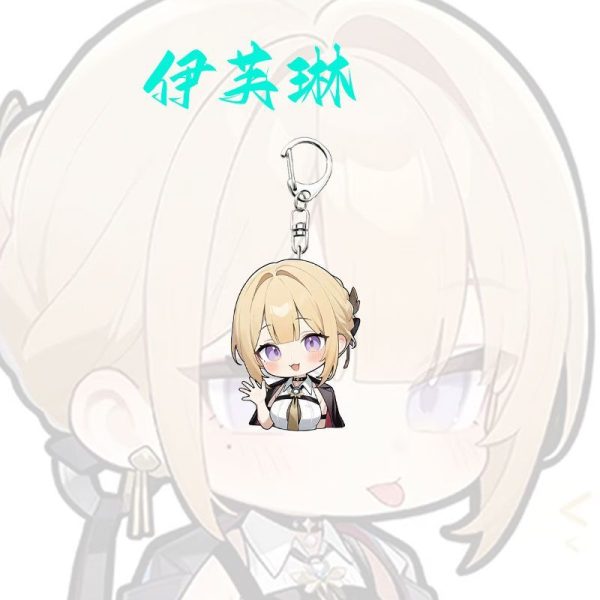 ZZZ Evelynn Cute Chibi Acrylic Keychain Collection | Premium Zenless Zone Zero Custom Character Mascot Charm — image 3