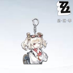 ZZZ High-Aesthetic Student Acrylic Keychain Collection | Premium Zenless Zone Zero School Uniform Series