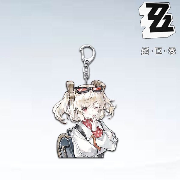 ZZZ High-Aesthetic Student Acrylic Keychain Collection | Premium Zenless Zone Zero School Uniform Series — image 3