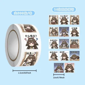 ZZZ Ye Shunguang TRPG Meme Roll Stickers | Premium Zenless Zone Zero Anime Chibi Decals