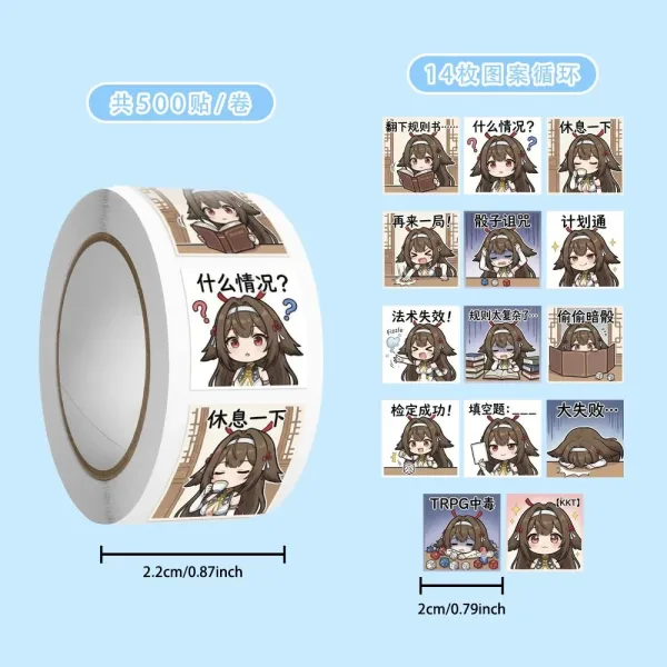 Zenless Zone Zero anime sticker set featuring colorful character artwork, high-quality waterproof decorative decals for laptops, phones, tablets, notebooks, water bottles, luggage and HoYoverse game fans.