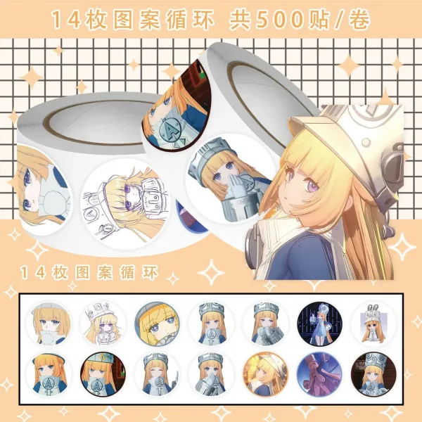 ZZZ Seed (Nom) Bulk Anime Sticker Roll | Premium Zenless Zone Zero Character Portrait Decals — image 2