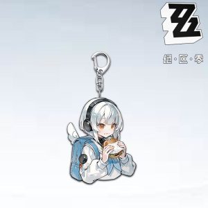 ZZZ High-Aesthetic Student Acrylic Keychain Collection | Premium Zenless Zone Zero School Uniform Series