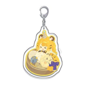 ZZZ Chibi Agent Birthday Celebration Keychain Pack | Premium Zenless Zone Zero Dessert Series Charm