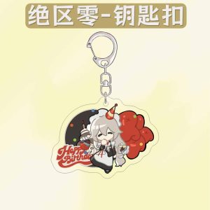 ZZZ Chibi Birthday Party Acrylic Keychain | Premium Zenless Zone Zero Mascot Collection