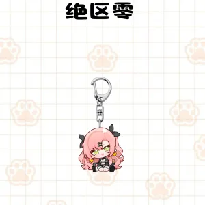 ZZZ Chibi Sitting Series Acrylic Keychain Collection | Premium Zenless Zone Zero Faction Agent Mascot Charm