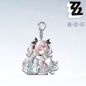 ZZZ High-Aesthetic Student Acrylic Keychain Collection | Premium Zenless Zone Zero School Uniform Series