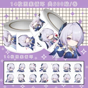 ZZZ Velina Premium Chibi Roll Stickers | Cute Zenless Zone Zero Custom Character Emoji Decals