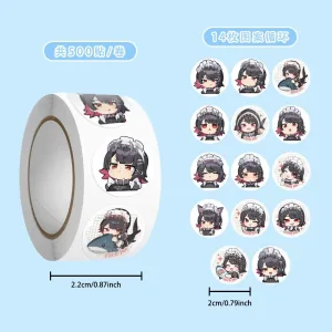 ZZZ Ellen Joe Cute Chibi Roll Stickers | Premium Zenless Zone Zero Shark Maid Anime Decals