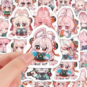 ZZZ Chibi Bunny Mascot Sticker Pack | Premium Zenless Zone Zero Vinyl Decal Collection
