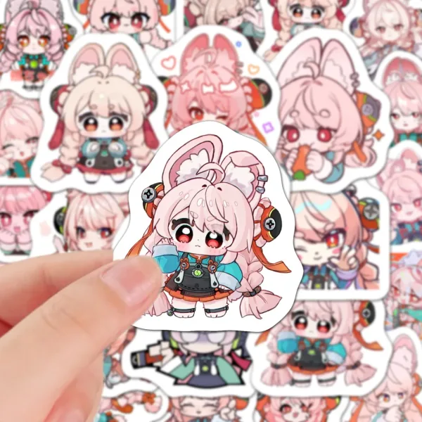 ZZZ Chibi Bunny Mascot Sticker Pack | Premium Zenless Zone Zero Vinyl Decal Collection — image 4