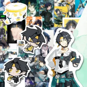 ZZZ Harumasa Asaba Premium Chibi Sticker Pack | Hot Zenless Zone Zero Section 6 Agent Vinyl Decals